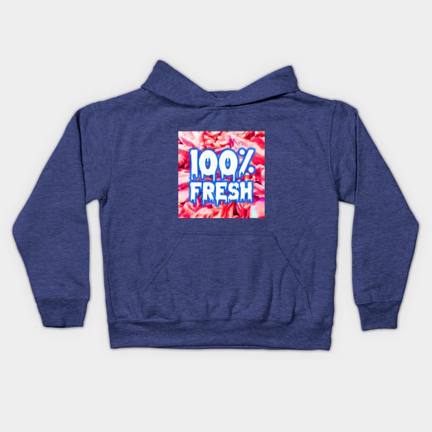 100% FRESH MARKET Kids Hoodie by ZOO OFFICIAL